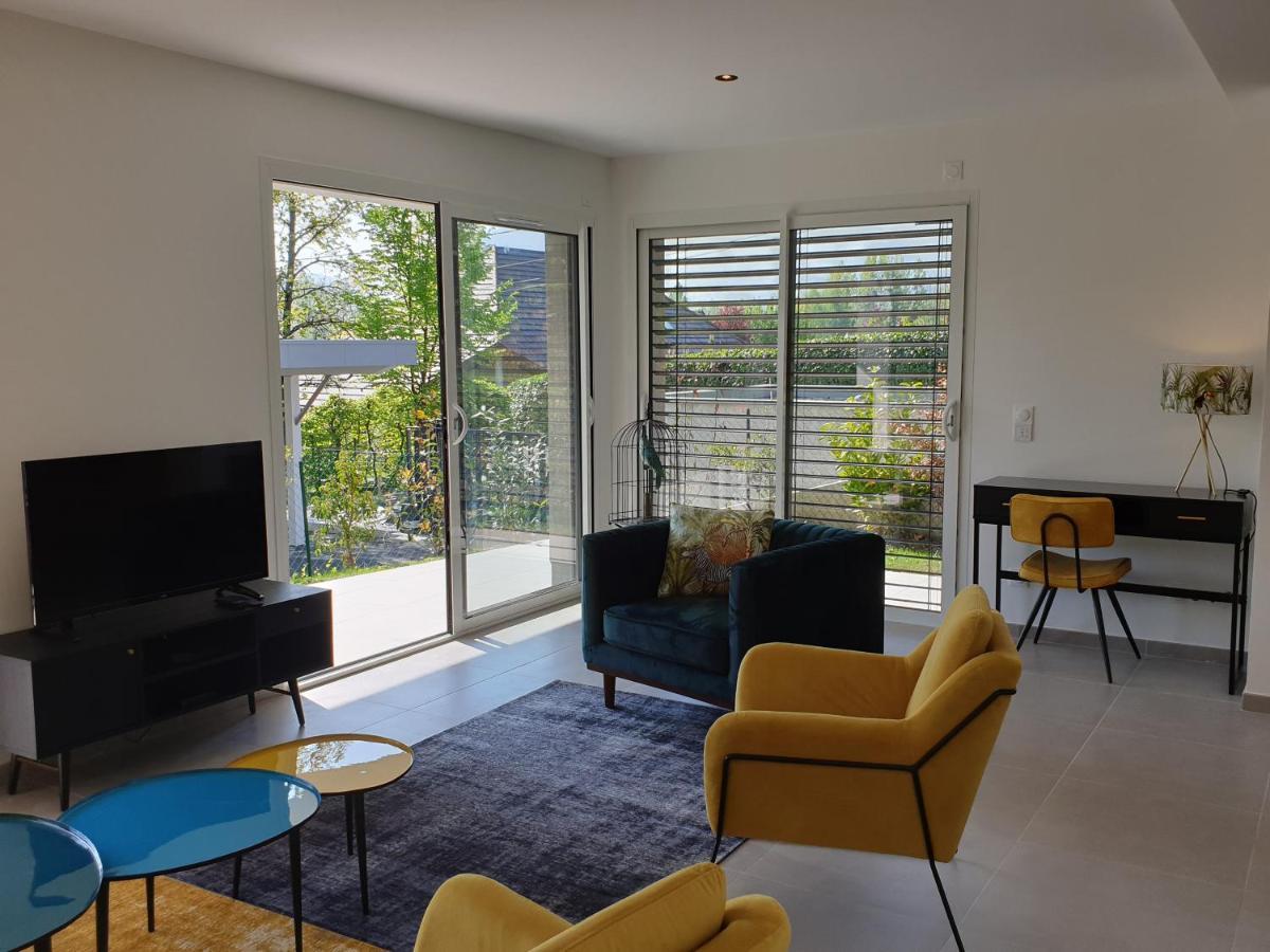 L'Appartement Jardin Avec Vue Montagnes Sévrier Eksteriør bilde