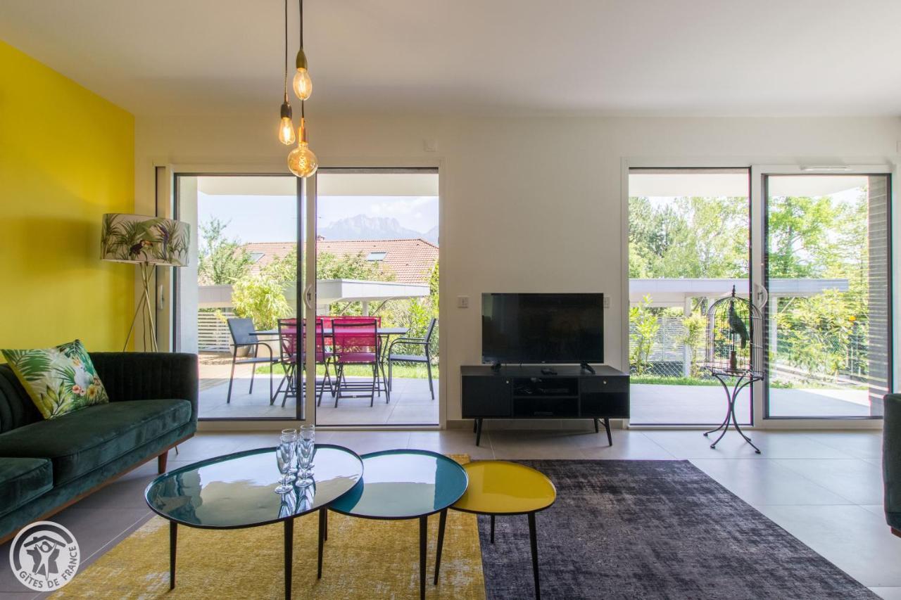 L'Appartement Jardin Avec Vue Montagnes Sévrier Eksteriør bilde
