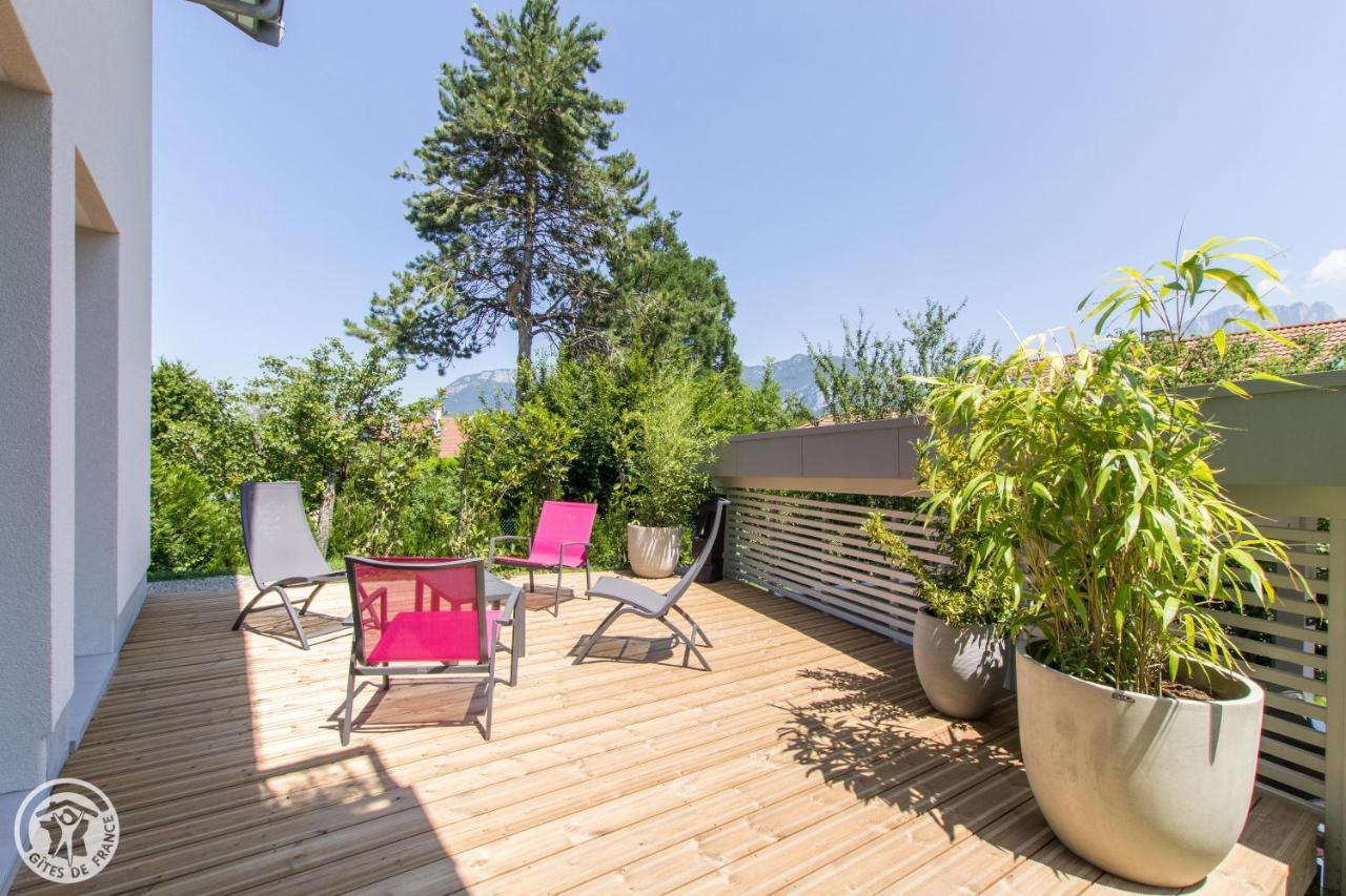 L'Appartement Jardin Avec Vue Montagnes Sévrier Eksteriør bilde