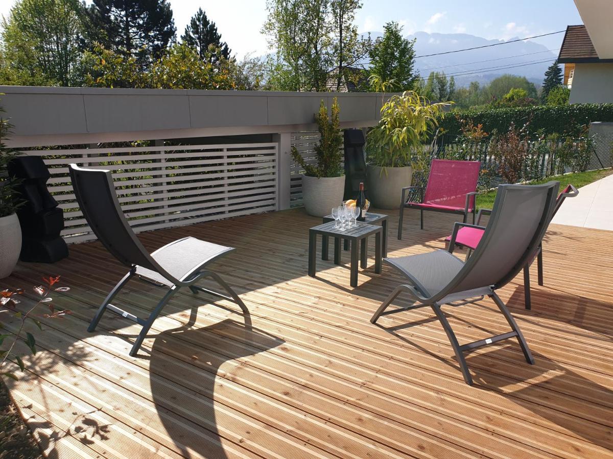 L'Appartement Jardin Avec Vue Montagnes Sévrier Eksteriør bilde
