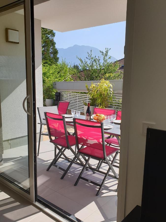L'Appartement Jardin Avec Vue Montagnes Sévrier Eksteriør bilde