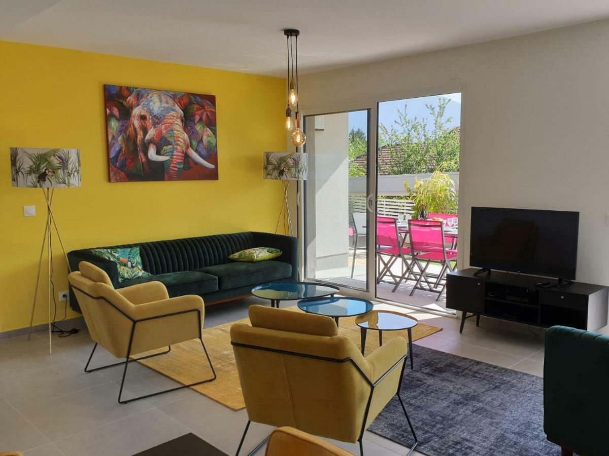 L'Appartement Jardin Avec Vue Montagnes Sévrier Eksteriør bilde